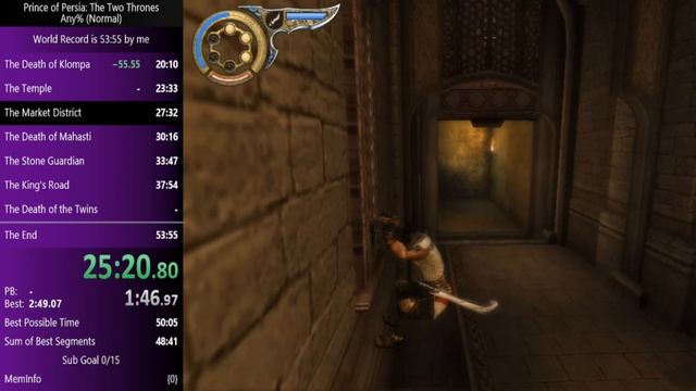 Prince of Persia The Two Thrones: any% Speedrun in 51:34 смотреть онлайн