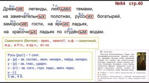 ГДЗ 4 класс, Русский язык, Упражнение. 84  Канакина В.П Горецкий В.Г Учебник, 2 част