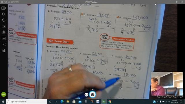 4th grade GO Math-Lesson 2.11 Multiply 3-Digit and 4 Digit Numbers with Regrouping pages 89-92 смотреть онлайн