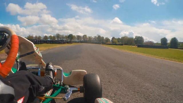 Hooton Park Circuit - Damp Track And Cold Slick.... - 5 May 21 - Rotax 2 Stroke Karting - SJCAM SJ8