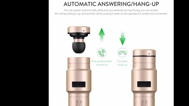 Bluetooth Earphone Intelligent Car Charger смотреть онлайн