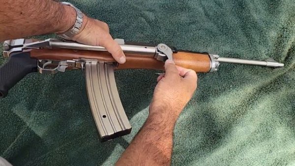 Ruger Mini 14 Stainless A-Team gun