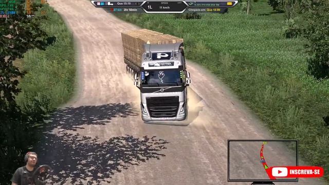 Volvão FH 2022 750 puxando o 9 eixos na pressão ! ETS2 1.49 смотреть онлайн