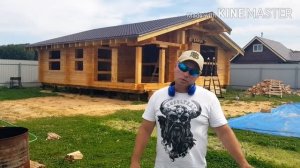 Баня из профилированного бруса естественной влажности