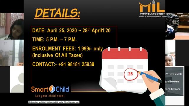 Smart'O'Child-Interactive Online Session on memory Technique смотреть онлайн