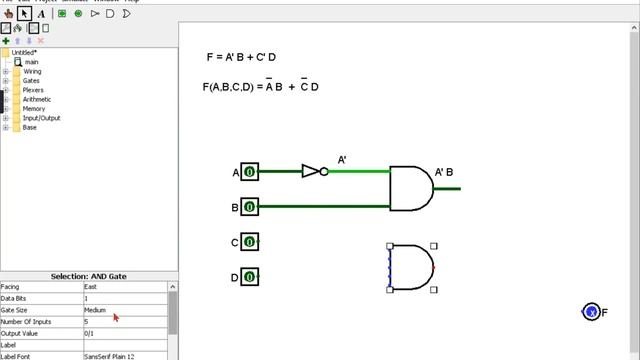 How to connect and Simulate a Combinational Boolean Expression in Logisim and Fill its Truth Table смотреть онлайн