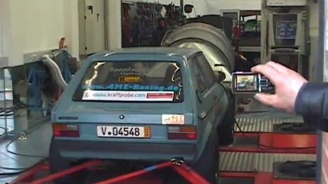 AME Racing 1047PS VW Polo1 16V Turbo Dyno run смотреть онлайн