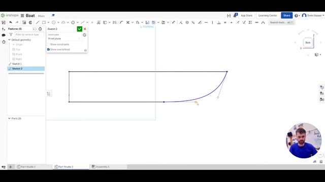 Laser cut boat design - Part 1 - Onshape смотреть онлайн