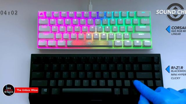 ASMR TYPING SOUND - COMPARISON ft. RAZER BLACKWIDOW V3 MINI (CLICKY) & CORSAIR K65 RGB MINI (LINEAR смотреть онлайн