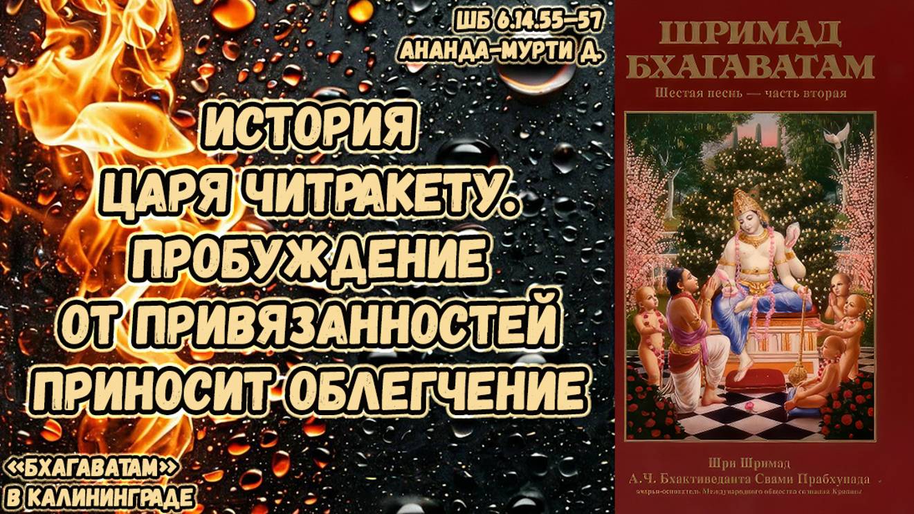 История царя Читракету. Пробуждение от привязанностей приносит облегчение. Ананда мурти. ШБ 6.14.5