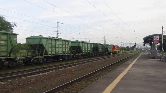 Тепловоз ЧМЭ3-2092 станция Толоконцево 24.07.2019
