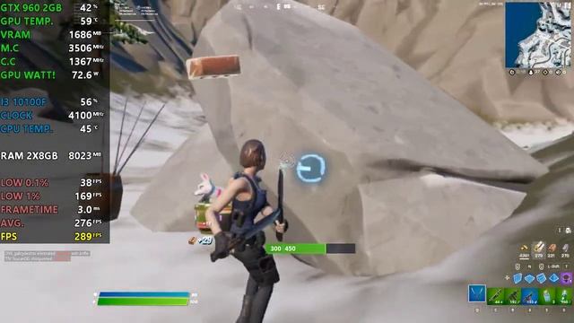 FORTNITE-Ch3-S1-i3 10100f-Gtx 960 2Gb-16Gb Ram@720p-70% 3d RES Performance Mode Low Settings смотреть онлайн