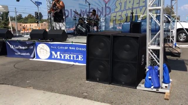 Martin Audio Line Array, Digico, Dolby Lake, DW, Shure, Crown Itech Amps.