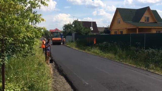 Укладка асфальта СПК "Лужок" смотреть онлайн