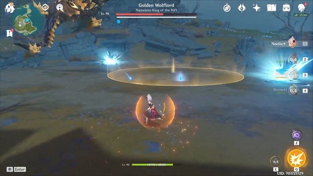 Noelle & Albedo vs Golden Wolflord (New Boss) | Genshin Impact 2.3 смотреть онлайн