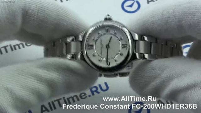 Обзор. Женские наручные часы Frederique Constant FC-200WHD1ER36B смотреть онлайн