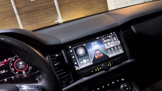 Установка андроид магнитолы в Шкода  Кодиак,kodiaq вместо Canton