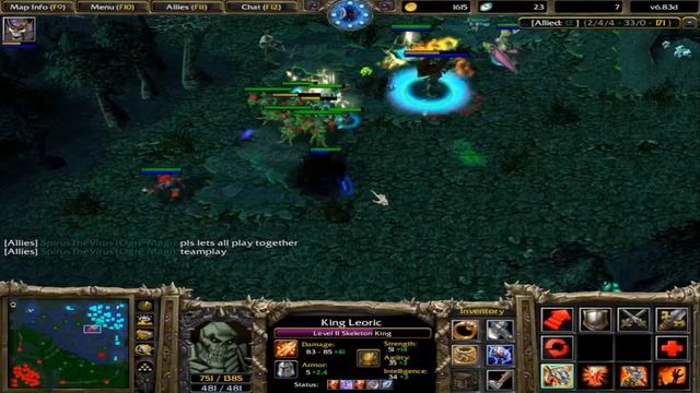 DOTA 1 6.83d - SKELETON KING BEYOND GODLIKE! смотреть онлайн