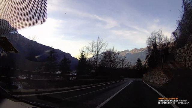 Mio Mivue 568 + GPS day, road to INTERLAKE (Switzerland) смотреть онлайн