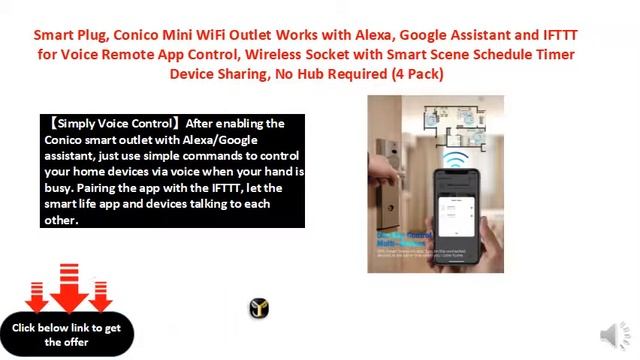 Smart Plug, Conico Mini WiFi Outlet Works with Alexa, Google Assistant смотреть онлайн