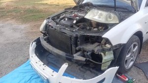 Замена лампы ближнего света пассат б5 +