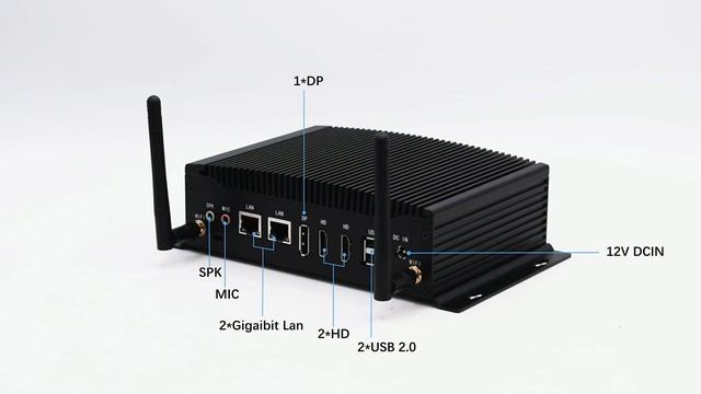 Fanless Mini PC Windows 11 3-display 4K 60HZ GPIO Core i7 i5 10th смотреть онлайн