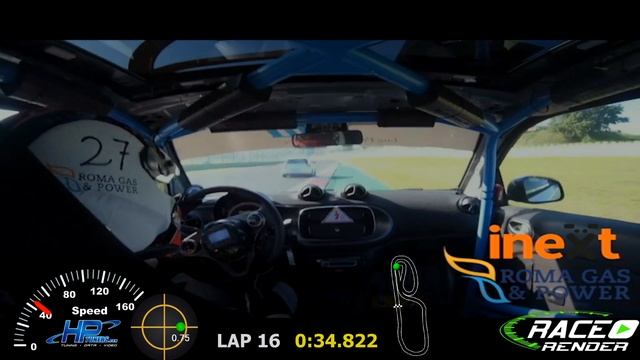 Smart EQ fortwo E-cup best lap Vallelunga Club day one смотреть онлайн
