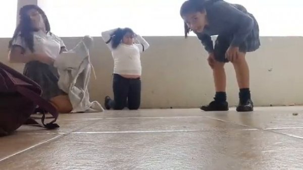 School Girls Having Fun..