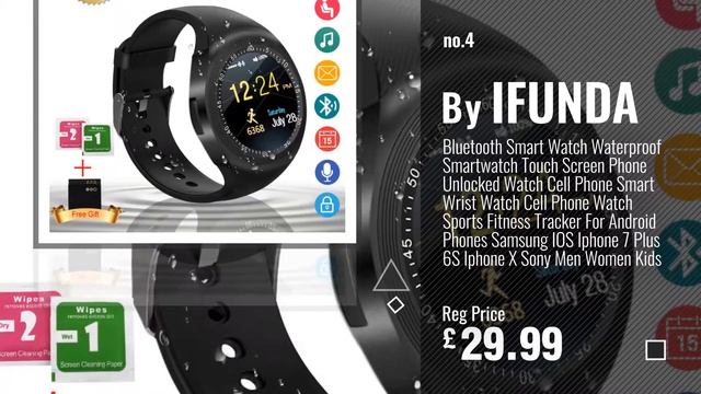 Top 10 Smartwatches [2018]: GZDL Bluetooth Smart Watch DZ09 Smartwatch Watch Phone Support SIM TF смотреть онлайн