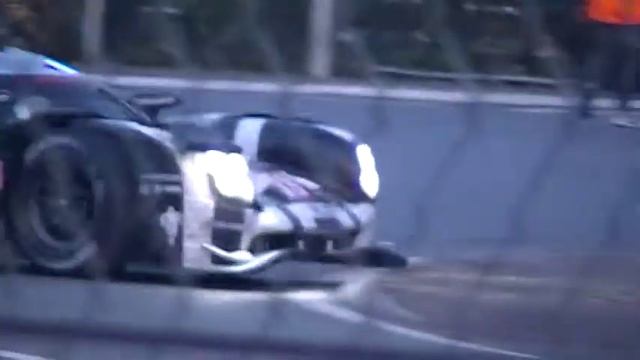 Porsche 919 Hybrid après accident 24 Heures du Mans 2015 смотреть онлайн