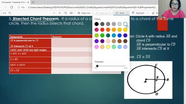Properties of Chords, Arc, Central Angles, and Inscribed Angles смотреть онлайн