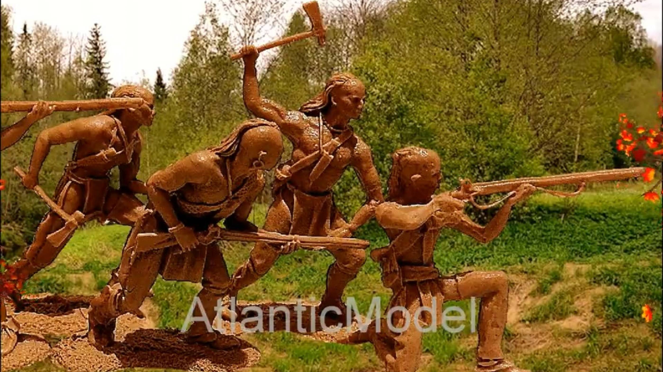 солдатики Barzso Индейцы Гуроны Набор 6 фигур 6 поз №9 смотреть онлайн