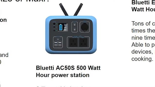 Checking out the Bluetti AC 50S - Mini, Midi or Maxi, what size Solar Generator is right for you? смотреть онлайн