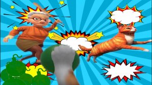 Кот и бабка #4.КОТ БОМБАРДИРОВЩИК. Игра Cat and Granny на TV Мяу