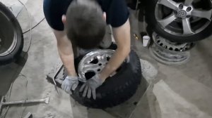 как собрать  колесо без шиномонтажа