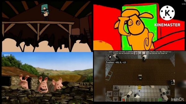 Shaun the sheep intro quadparison