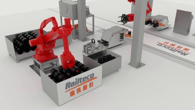 Railteco- -Smart bearing disassembly workshop ---Animation смотреть онлайн