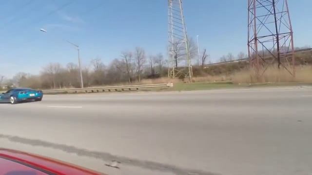 Supercharged/Cam (no meth) 630 whp Grandsport vs. H/C/I 519 whp Z06 doing some rolls смотреть онлайн