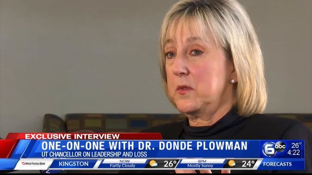 EXCLUSIVE: One-on-one interview with Dr. Donde Plowman -- UTK chancellor talks leadership and loss смотреть онлайн