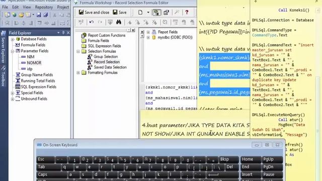 Parameter Crystal Report #2 pada visual basic 2010 (print perdata atau per id) смотреть онлайн