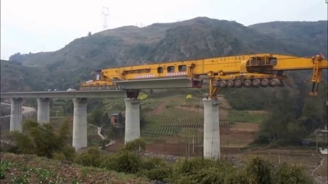 Bridge Girder Erection Machine SLJ 900 смотреть онлайн