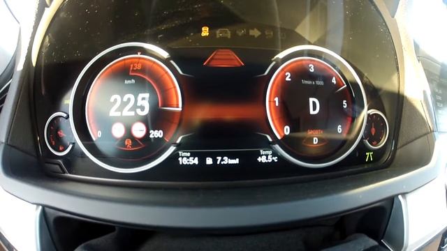 BMW 740d Top Speed Test On board смотреть онлайн