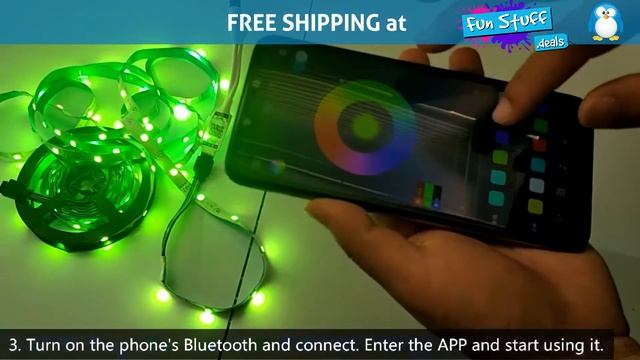 LED Strip Lights Bluetooth RGB 5M/10M/15M/20M Waterproof and Non-Waterproof смотреть онлайн