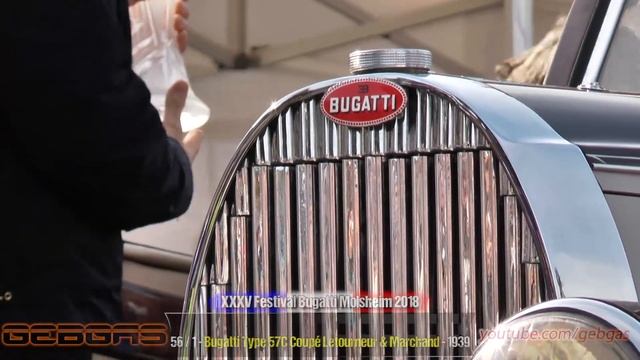 Bugatti Type 57C Coupé Letourneur & Marchand 1939 - 2018 - Molsheim смотреть онлайн