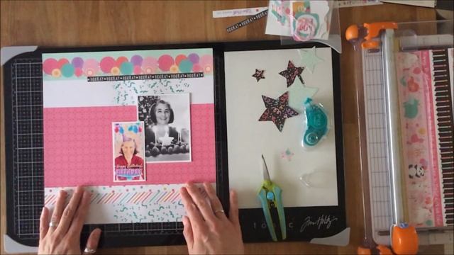 Scrapbook Process Video with Suzanna - February FOTM / Echo Park Paper смотреть онлайн