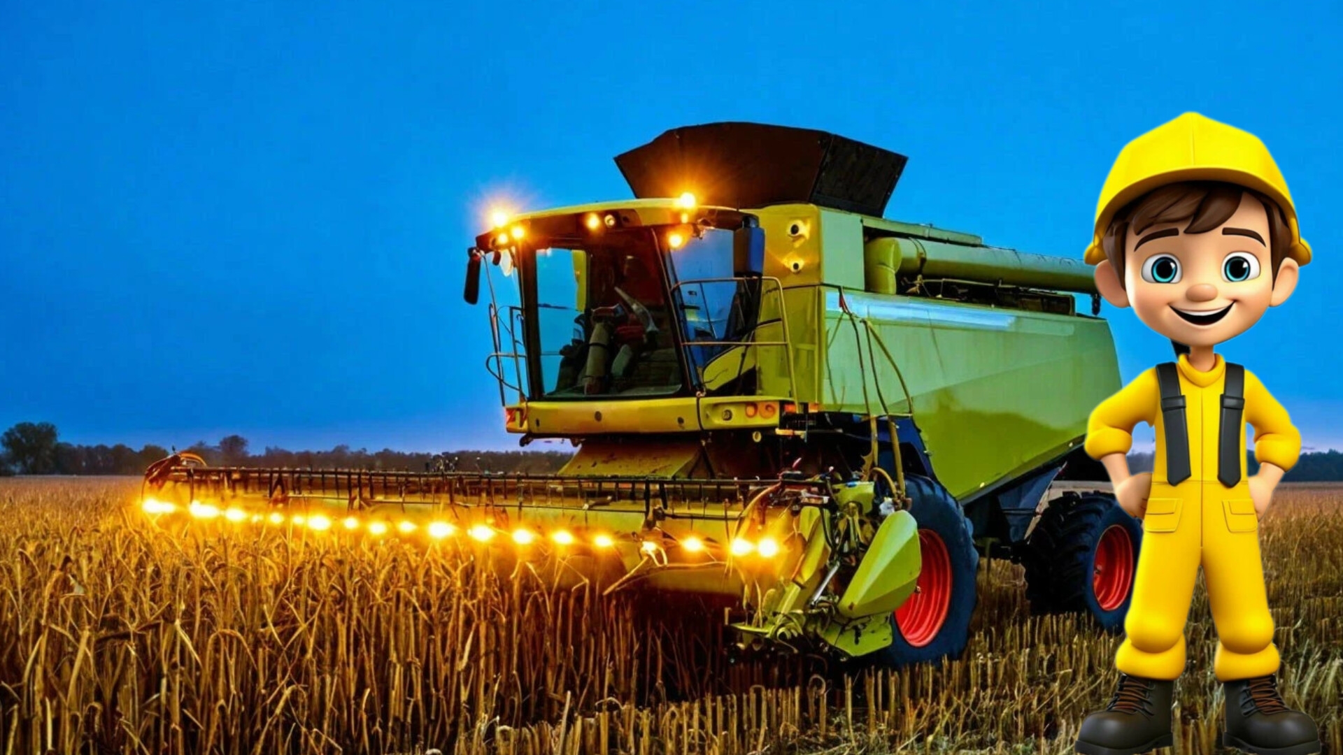 Песенка про КОМБАЙН для детей | Песенка про машинки | Мультики про машинки смотреть онлайн