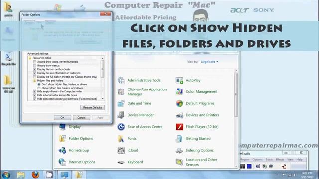 How to show hidden files and folders Windows 7 смотреть онлайн