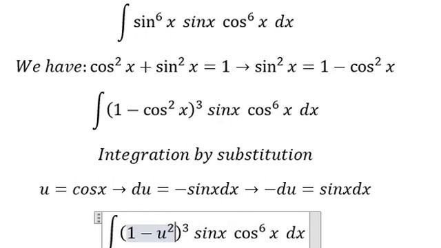Calculus Help: ∫ sin^7 x cos^6 x dx - Integration by trigonometric identities - Trig Substitution смотреть онлайн