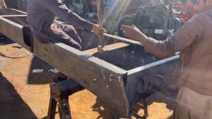 Производство рамы полуприцепа.