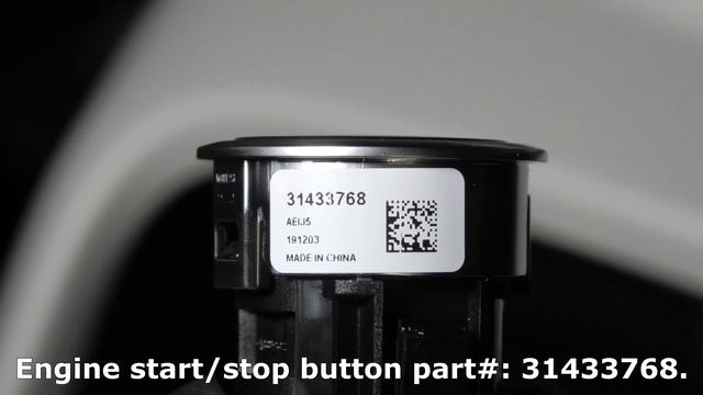 Volvo XC40 (2019-2025): Engine Start/Stop Button Removal.